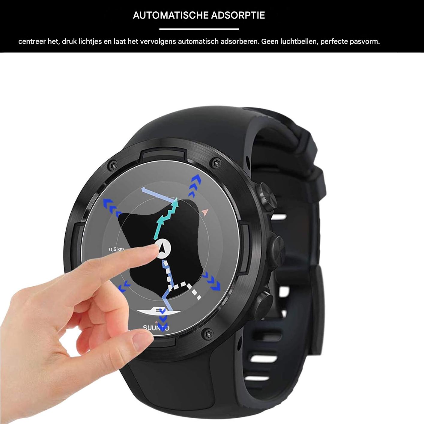 3-Pack Universele Screenprotector voor Smartwatches – Ronde Gehard Glas Bescherming (Diameter 35mm) – Anti-Kras / Anti-Vingerafdruk – 9H Hardheid – HD Helderheid – Case-Friendly Ontwerp