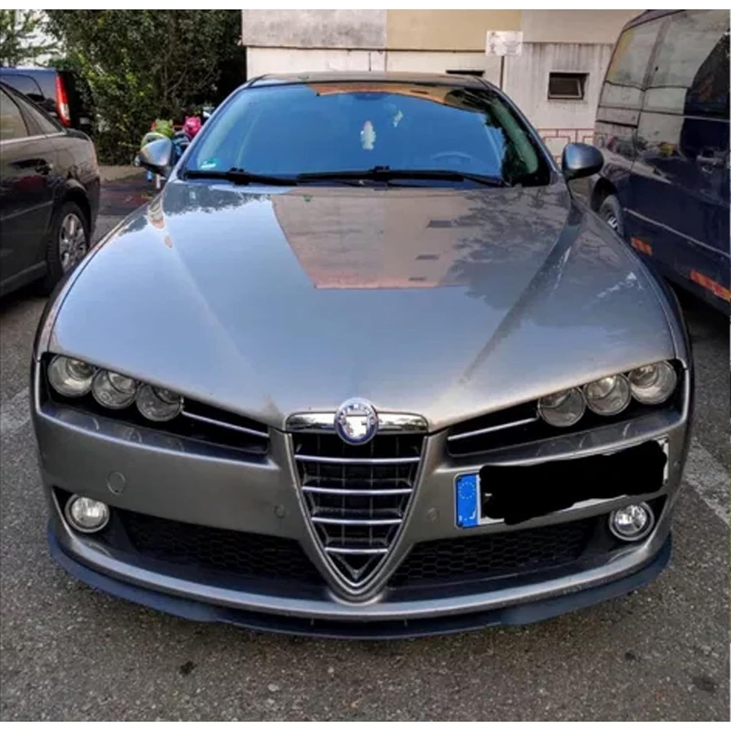 Universele 3-Delige Voorbumper Lip Spoiler Kit – Glanzend Zwart ABS Front Splitter voor ALFA ROMEO 159, CUPRA R & Meer – Aerodynamische Bodykit Auto Styling Accessoire – Verbetert Downforce & Sportieve Look – Eenvoudige Montage