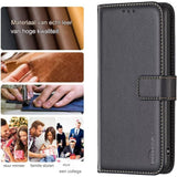 Huawei P20 Hoesje - Premium Leren Flip Wallet Beschermhoes - Stijlvolle Case voor Huawei P20 - Zwarte Telefoon Cover met Magnetische Sluiting - Hoogwaardig Leer - Kaartsleuven - Standfunctie - Duurzaam en Luxueus Ontwerp