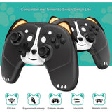 Draadloze Controller Voor Nintendo Switch - Bewegingsbesturing - Dubbele Schokfunctie - Turbo Modus - Gamecontroller Voor Kinderen - Gaming Accessoire Voor Meisjes - Ergonomisch Ontwerp - Lange Batterijduur - Geschikt Voor Nintendo Switch - Kleur: Zwart