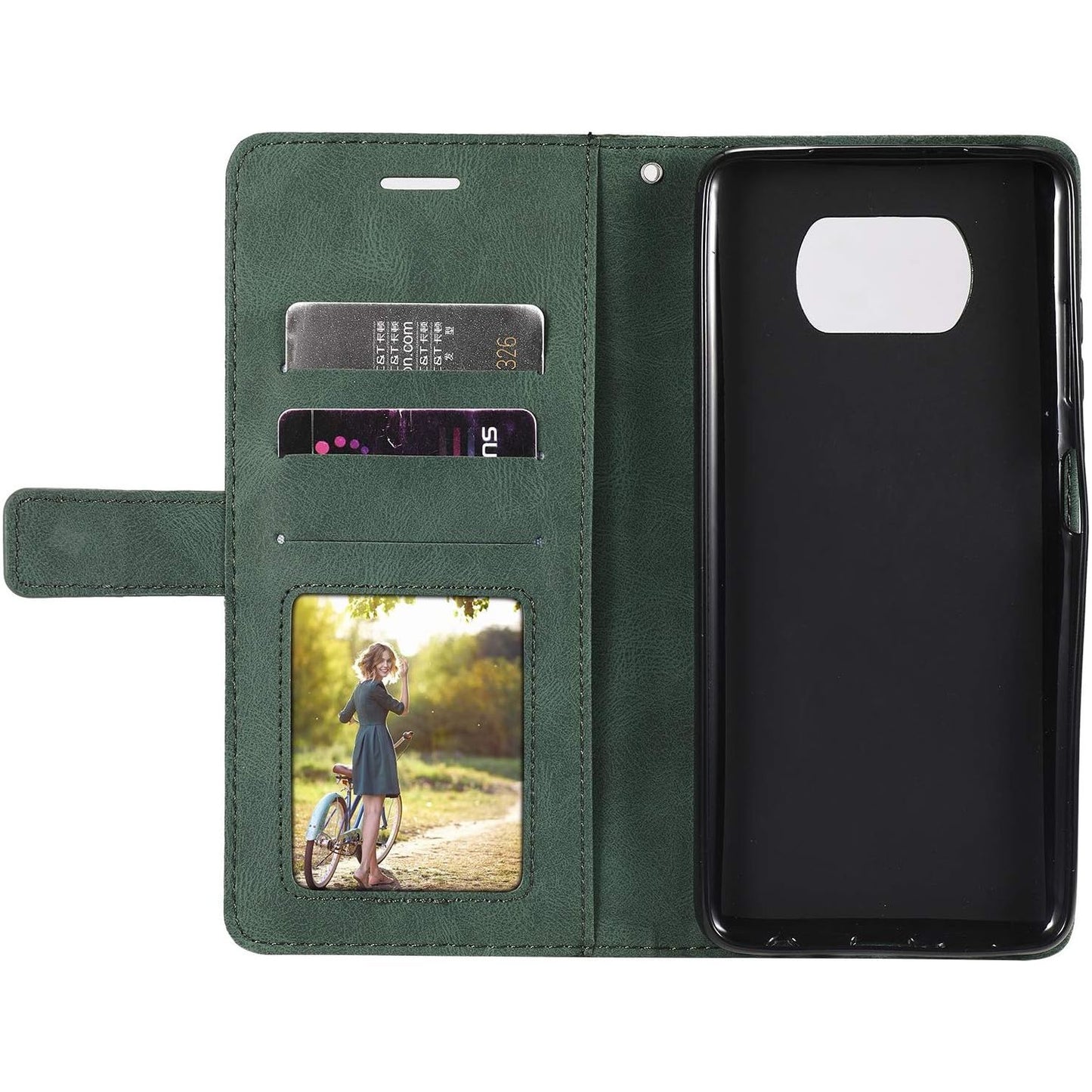 Hoogwaardig PU-Lederen Hoesje voor Xiaomi Poco X3 & X3 NFC - Inclusief Kaartsleuven - Standfunctie
