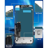 iPhone XR LCD Schermvervanging - 6.1 Inch Display met 3D Touch Digitizer, Gehard Glas en Reparatieset - Compatibel met Model A1984 / A2105 / A2106 / A2107 / A2108