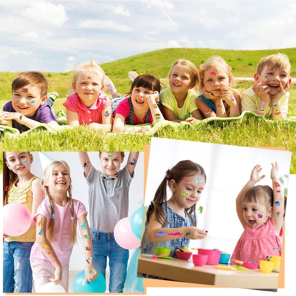 Tijdelijke tatoeages voor kinderen - Waterdichte tatoeages voor meisjes, - DIY - Verjaardagsfeestje voor kinderen - 10 Vellen