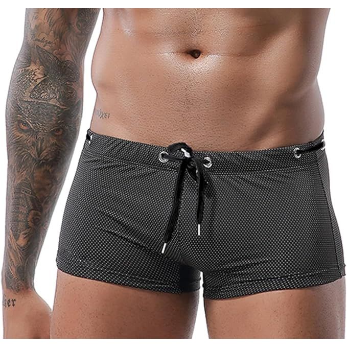 Stijlvolle Heren Zwemshorts - Verstelbare Lage Taille - Sneldrogend Materiaal - Perfect voor Zwemmen & Watersportactiviteiten - Comfortabel en Duurzaam