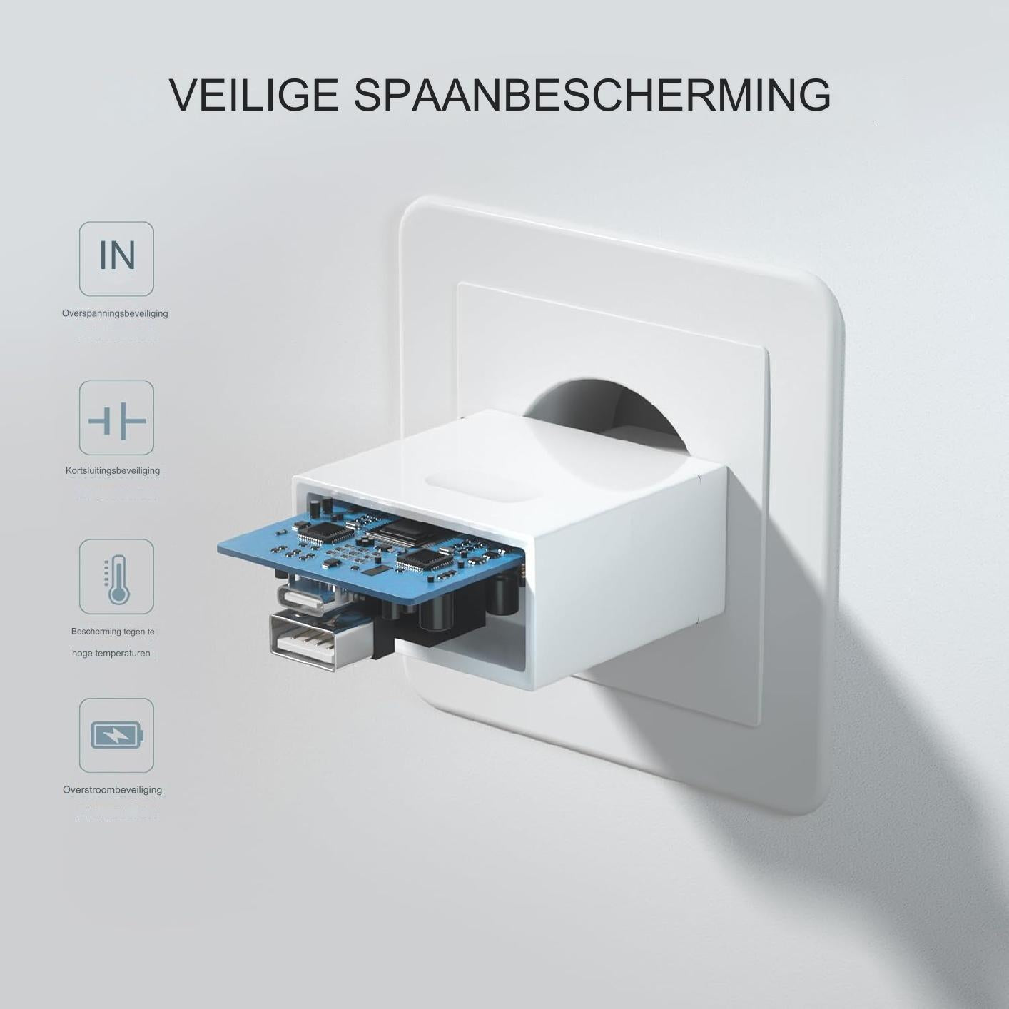 Vervangende 20W USB C / USB Oplader voor iPhone 15 14 13 12 11 Pro Max SE XS XR 8 Plus, Samsung Galaxy, iPad, USBC Type C Snellader Adapter Anlikool - Snel Opladen met USB-C, Compact Ontwerp, Veelzijdige Compatibiliteit