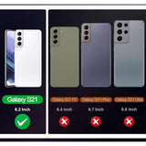 Shieldon - Mobiele Portemonnee Hoesje Galaxy S21 - Echt Lederen RFID Blokkering - Kaartsleuven en Stand - Zwart