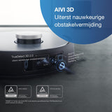 ECOVACS DEEBOT X1 OMNI – Robotstofzuiger met Dweilfunctie – 5000Pa Zuigkracht – Zelfreinigend Station – 260 min Accuduur – 3D Obstacle Avoidance – YIKO Spraakbesturing – 4L Waterreservoir – Luxe Ontwerp door JACOB JENSEN