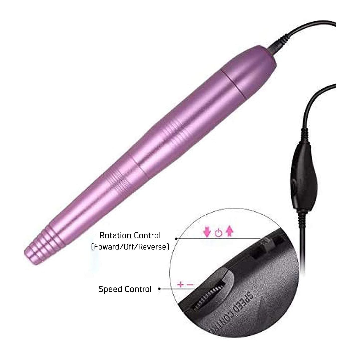 Elektrische Nagelvijl & Boormachine Set | 35000 RPM | Professioneel Gereedschap voor Manicure & Pedicure | Ideaal voor Natuurlijke & Kunstnagels | Inclusief Accessoires | Laag Geluid & Trilling | Eenvoudig & Efficiënt in Gebruik