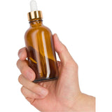 1 Stuk - Druppelflesjes 100m - Amber Glazen Flesjes met Pipet - Voor Essentiële Oliën, Parfums en Meer
