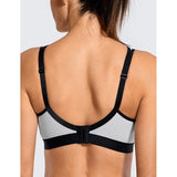 SYROKAN Women's Comfort Sports Bra – High Impact – Voor Grote Borsten – Dames Sport BH Zonder Beugel – Ademend Stretchmateriaal – Bounce Control – Medium Impact Support – Maat 80D