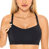 Gratlin - Dames Sport Voedingsbeha Maat XXL - Racerback Design - Zonder Beugel - Voor Zwangerschap en Borstvoeding - Ademend en Comfortabel - Clips Voor Eenvoudig Voeden