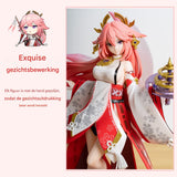 Genshin Impact – Yae Miko 1/7 Schaalfiguur 24 cm | Premium PVC Anime Game Beeldje van de Guuji van de Grand Narukami Shrine | Gedetailleerd Verzamelfiguur &amp; Cadeau voor Fans