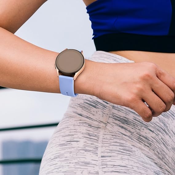 3 Stuks - Siliconen Horloge / Smartwatch Vervangingsbandjes - 20mm - Mint Blauw / Paars / Roze - Voor Smartwatches - Duurzaam en Flexibel - Comfortabel en Stijlvol - Waterbestendig en Huidvriendelijk - Universele Maat - Ideaal voor Dagelijks Gebruik