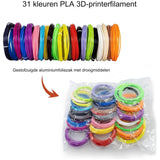 Filament voor 3D Pen 1.75 mm ABS/PLA Filament - Geschikt voor Tekenen, Kunst en Knutselen, Modelleren en Onderwijs - Hoogwaardige 3D Pen Filamenten - Diverse Kleuren - Duurzaam en Flexibel Materiaal - Eenvoudig te Gebruiken en Compatibel met de Meeste 3D