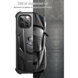 Dexnor - iPhone 12/12 Pro Case Met 2 Screen Protectors - 360° Ring Stand - Schokbestendig Militair Beschermhoes - Beschermhoes Voor iPhone 12/12 Pro - Volledige Bescherming Met Camera- en Schermbescherming - Zwart