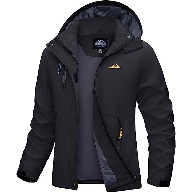 Outdoor - Waterdichte & Winddichte Jas - Trekking Jacket - Perfect voor Wandelen, Klimmen, Trekken - Ademend - Lichtgewicht - Verstelbare Softshell Windbreaker Jas - Dames - Zwart
