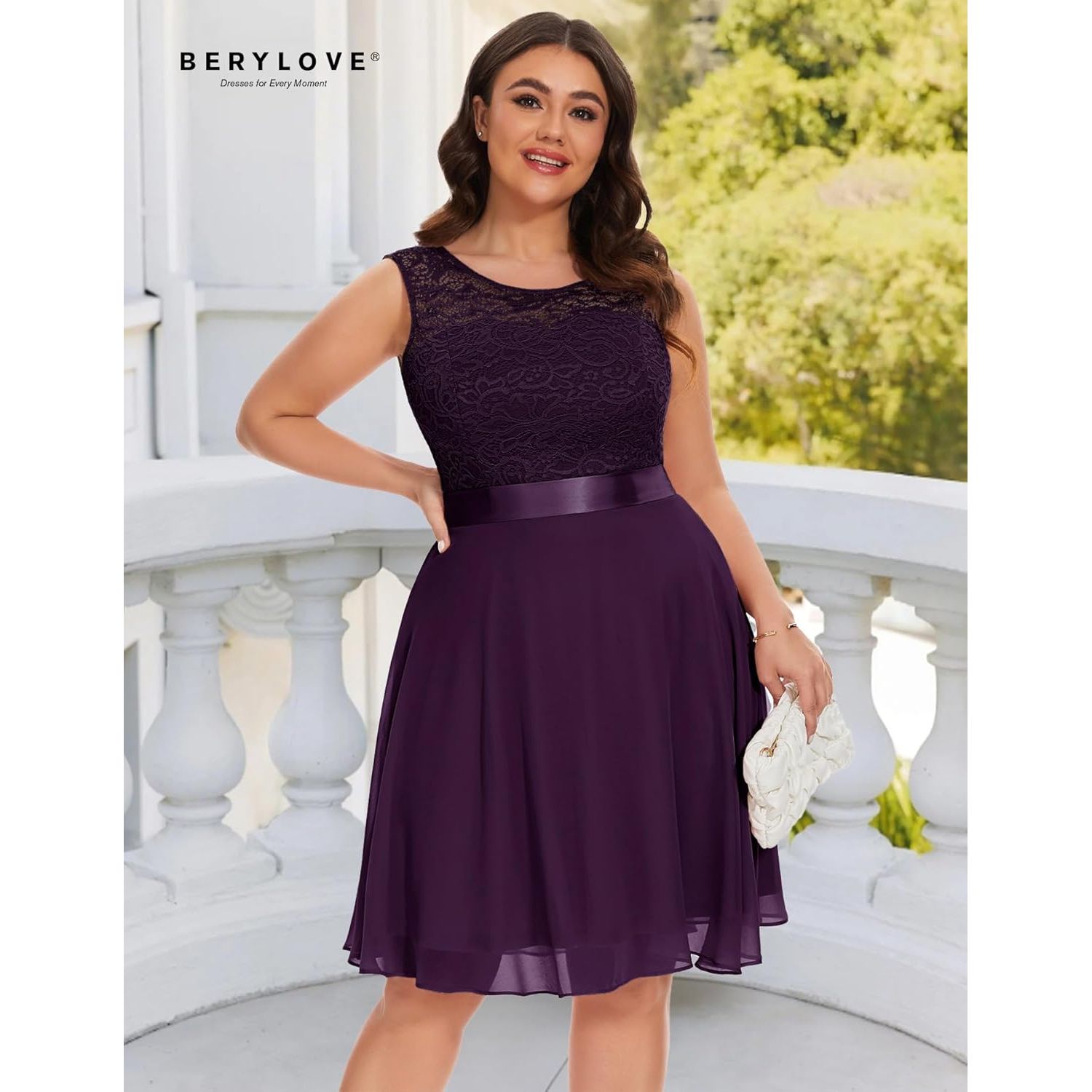 Korte Bloemenkant Bridesmaid Jurk - Elegante Party Jurk –  Cocktailjurk Met Strikceintuur – Perfect Voor Bruiloften, Proms, Feestjes en Speciaal Events (kopie)