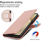 Samsung Galaxy Note 10 Plus Hoesje Portemonnee met Kaarthouder,voor Samsung Note 10 Plus Telefoonhoesje voor Vrouwen,voor Samsung Note 10 Plus Flip Cover met Creditcardhouder-Roségoud-Luxe Wallet Hoesje-Modieus Telefoonhoesje-Hoogwaardige Beschermhoes