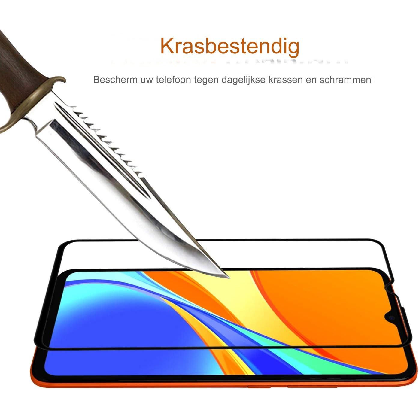 Complete Beschermingsset voor Xiaomi Redmi 10A / 9C / 9C NFC: Ultra-Dunne Transparante TPU Siliconen Hoes met 3 Stuks Gehard Glas Screenprotectors