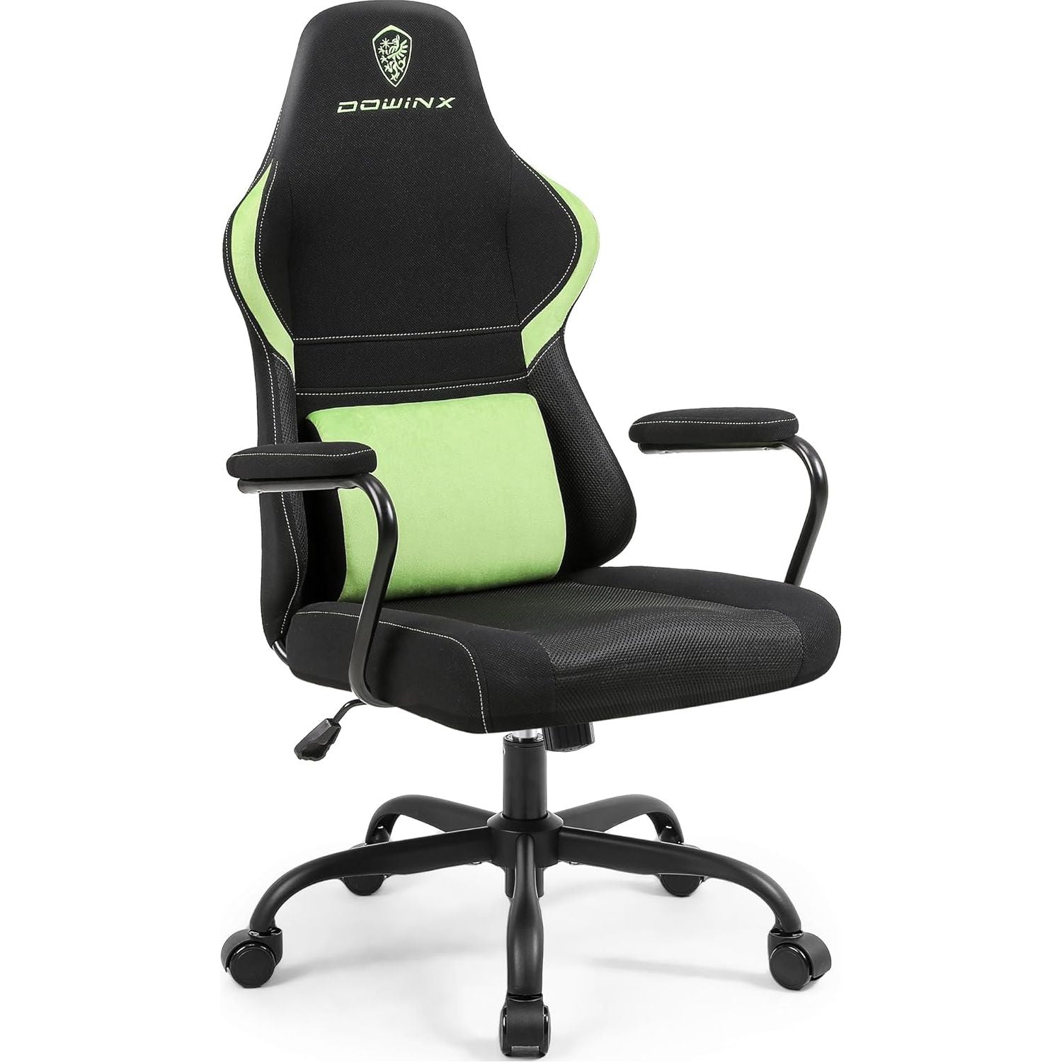 Dowinx Mesh Gaming Chair - Ergonomische Bureaustoel - Verstelbare Hoge Rugleuning - Lendensteun - Schommelstoel - Ademend Gaas - Verstelbare Hoogte - Comfortabel en Compact Ontwerp