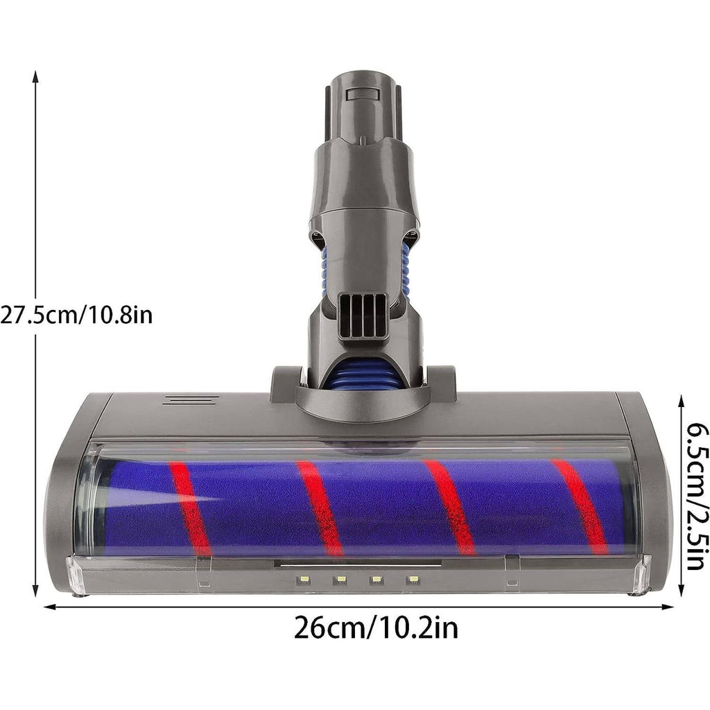 Zachte Rol Borstelkop met LED Licht voor Dyson V6 Steelstofzuigers - Geschikt voor Harde Vloeren - Eenvoudig Reinigen