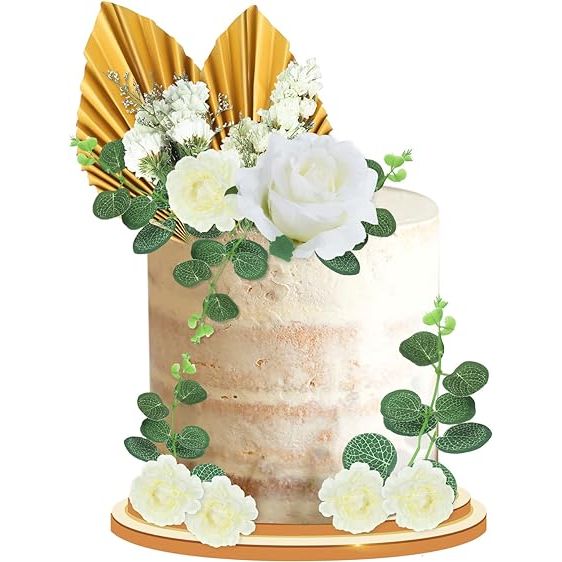 13 Stuks  - Elegante  Boho Taartdecoratie - Gouden Taarttoppers voor Verjaardagen, Bruiloften en Babyshowers