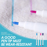 4-Delige Set Wateruitwisbare Markeerpennen voor Stof – Naaien, Quilten &amp; Borduren – Tijdelijke Inktschrijvers met Automatisch Vervagende &amp; Wateroplosbare Inkt – Textiel Markeerpennen voor Kleding, Patchwork &amp; Handwerk
