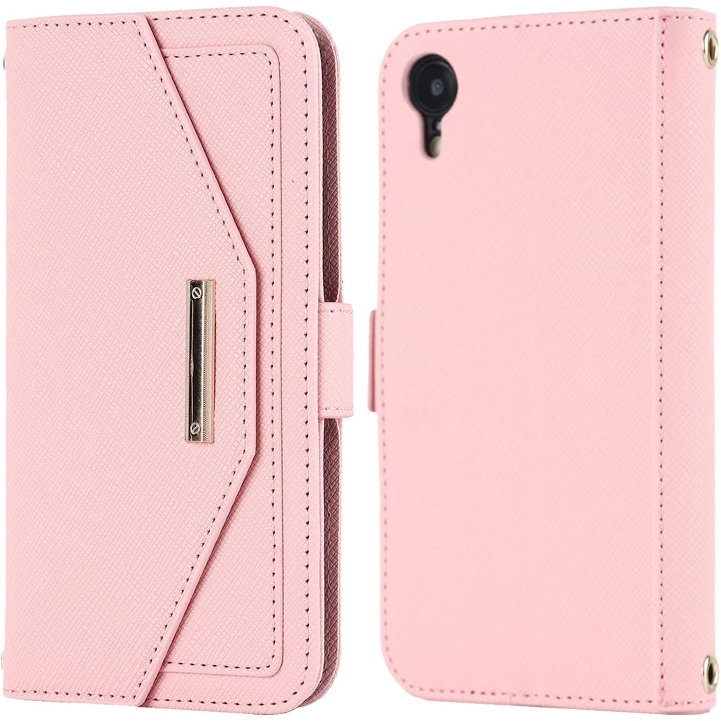 Multifunctionele portemonnee voor iPhone XR hoesje met verstelbare nekband - Creditcardhouder - 6.1