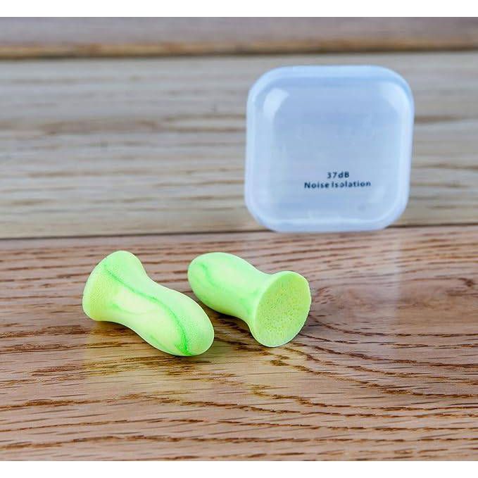 3 Delige - Herbruikbare Siliconen Oordopjes voor Slapen - Geluiddemping tot 33dB - Inclusief Memory Foam Oordopjes (37dB) - Aluminium Opbergcase en Hennep Cadeautasje - Voor Slapen, Reizen, Zwemmen en Werk