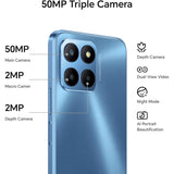 Honor 70 Lite Dual SIM - 5G Android 12 Smartphone - 6.5 Inch FullView Display - 4GB RAM, 128GB Opslag - Qualcomm Snapdragon 480 Plus - 50MP Triple Camera - 5000mAh Batterij - USB Type-C, Snelle Opladen - Blauw - Waterbestendig