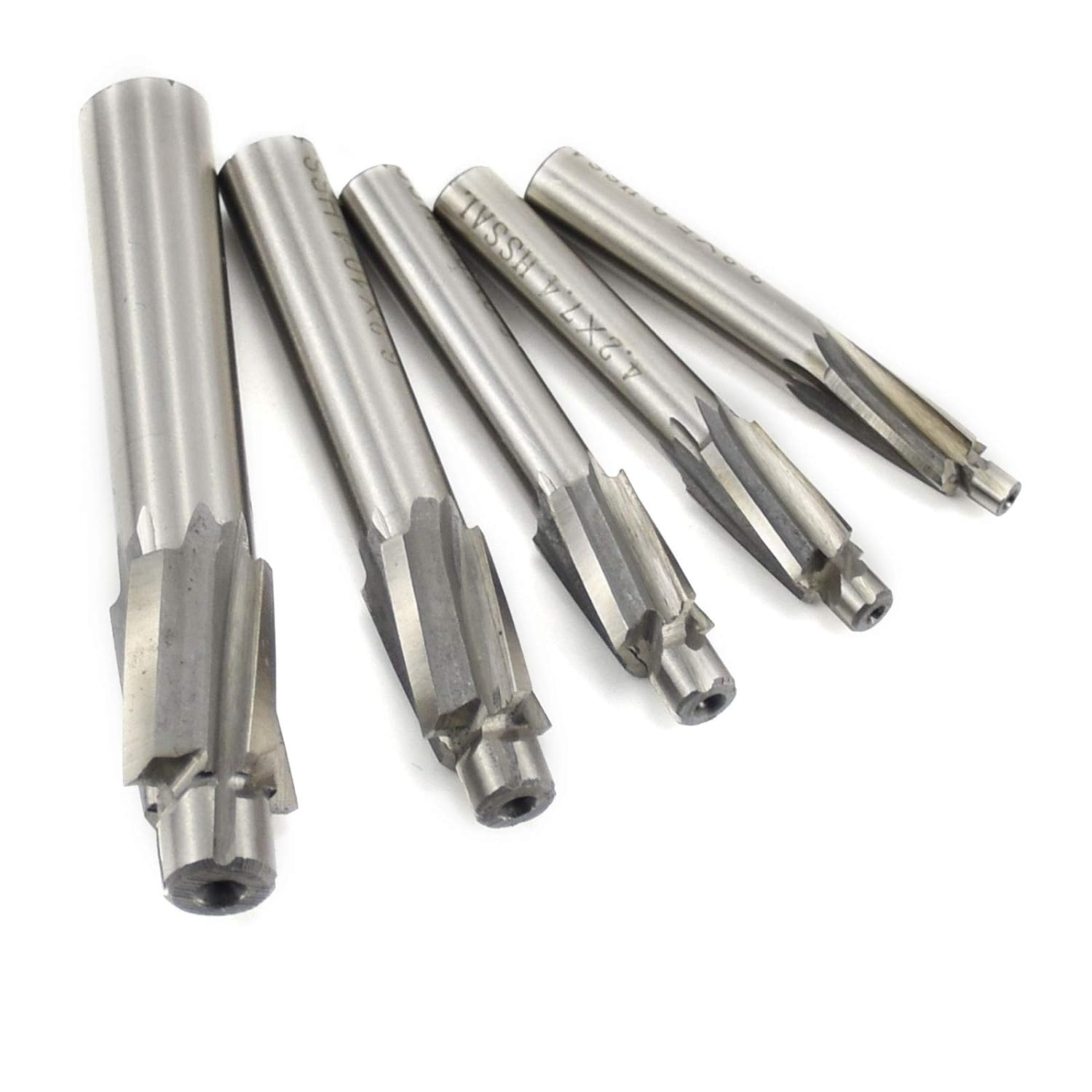 5-Fluit Conusfrees - Vervangende platte conusfrees - CNC Roterende Boor Set - Snijder Sleuf Boor - Gereedschap - M3 M4 M5 M6 M8 - 4 Fluiten HSS-AL - Voor Koper, Aluminium, Staal, Gietijzer - Efficiënt en Duurzaam