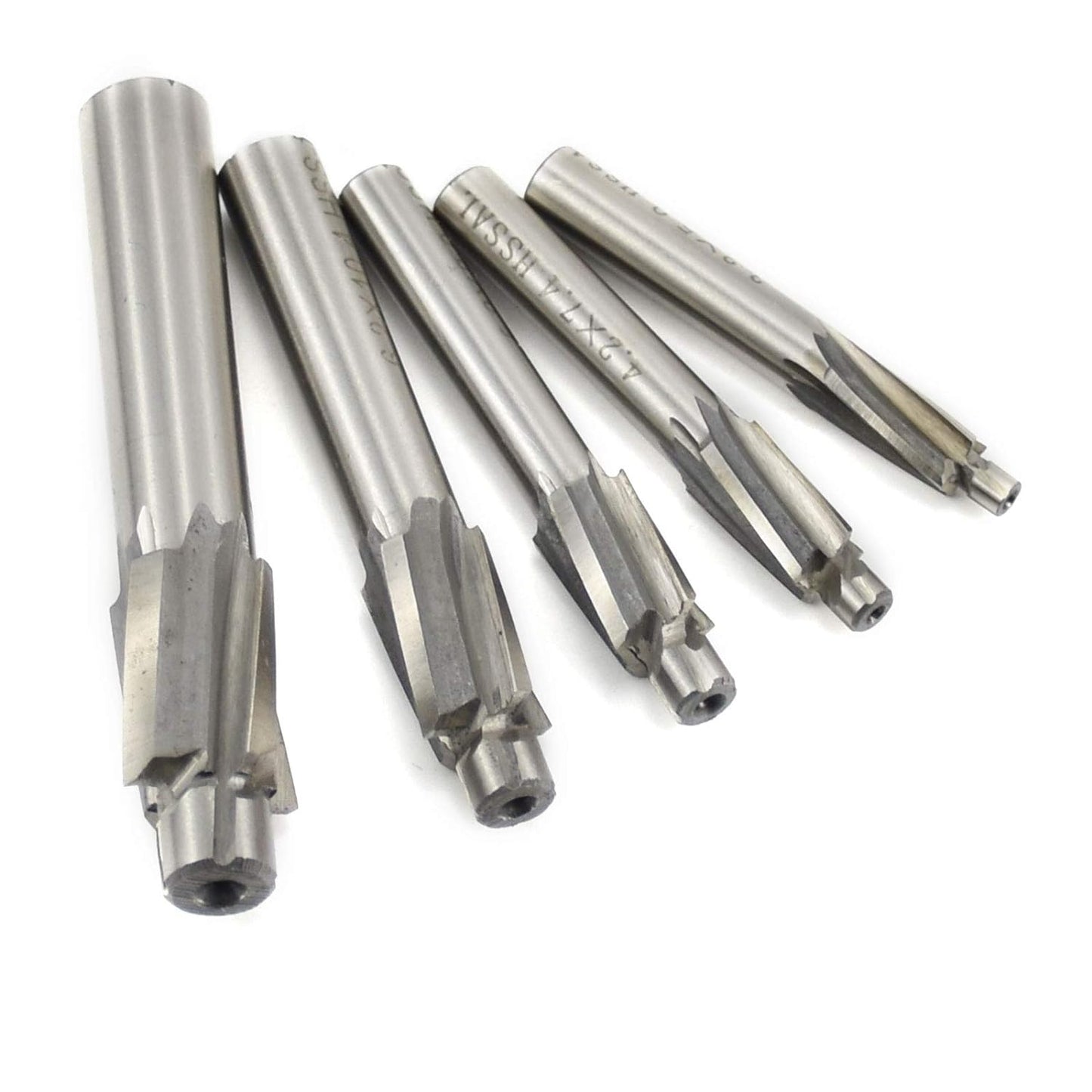 5-Fluit Conusfrees - Vervangende platte conusfrees - CNC Roterende Boor Set - Snijder Sleuf Boor - Gereedschap - M3 M4 M5 M6 M8 - 4 Fluiten HSS-AL - Voor Koper, Aluminium, Staal, Gietijzer - Efficiënt en Duurzaam