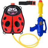 Kinder Rugzak Waterpistool – Water Blaster voor Kinderen – Met Tank in Lieveheersbeestjes Design – Zomerspeelgoed – Buitenactiviteiten – Zwembad en Strand – Krachtige Langeafstand Schieter – Verstelbare en Comfortabele Draagbanden