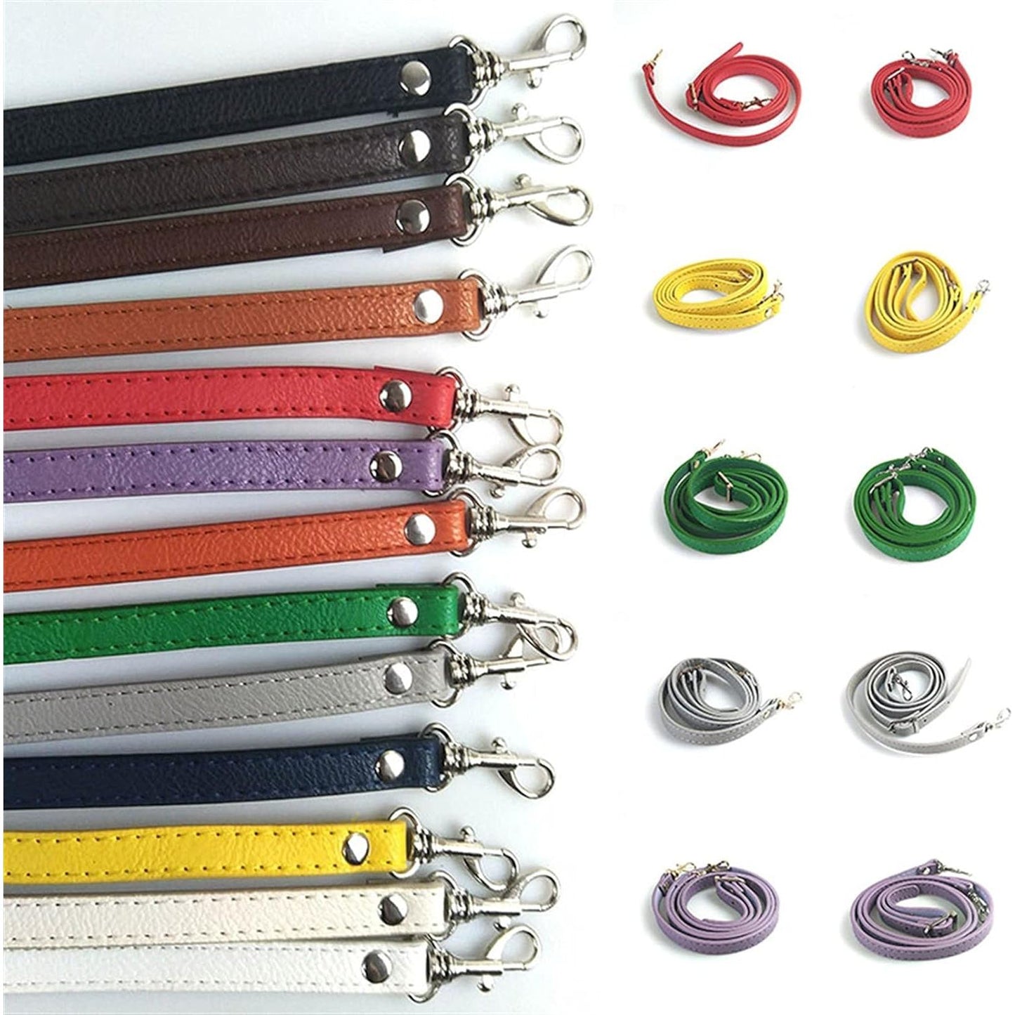 Verstelbare Tasriem voor Dames - PU Lederen Tassenriem - Afneembaar Handvat voor Tassen - Vervangende Schoudertasriem - Handtasriem met 14 Kleuren - Tassenaccessoires voor Stijlvolle Handtas en Schoudertas Opties Duurzame en Modieuze Riem voor Tas Dragen