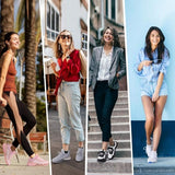 Dames Hardloopschoenen - Sneakers met Ademend Bovenwerk - Antislip Rubberen Zool - Lichtgewicht en Comfortabel - Vetersluiting - Geschikt voor Sport, Wandelen, Reizen en Outdoor Activiteiten