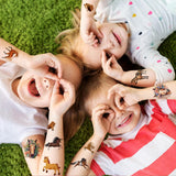 Veelzijdige Tijdelijke Kindertattoos - Waterbestendige & Huidveilige Tattoo Stickers - Ideaal voor Verjaardagen en Feestjes - 8 Vellen met Diverse Ontwerpen