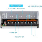 Universele 12V 30A 360W Voeding – AC 110V/220V naar DC 12V – LED Driver - Gereguleerde Schakelende Transformator – Voor 3D-printer, CCTV, Radio, Computerprojecten &amp; LED Stripverlichting