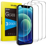 SPARIN 3 Stuks Gehard Glas Schermbeschermer voor iPhone 12/12 Pro - Transparant, Hoge Gevoeligheid, Krasbestendig