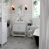 VASAGLE Badkamer Spiegelkast - Wandkast met Spiegeldeur - Verstelbare Legplank - Opbergkast voor Badkamer, Woonkamer of Hal - 41 x 14 x 60 cm - MDF Hout - Wit