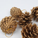 Kerst Dennenappel Versieringen - Natuurlijke Ornamenten in Goud en Zilver voor Kerstboom Decoratie - Set van 18