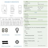 CHINT DDSU666 Grote LCD AC Meter - Din Rail Installatie - 5(80)A Enkel Fase Meter Voor Elektriciteitsfacturatie, Zonne-installaties, PV Systeem, Elektrische Voertuigladers - MID Gecertificeerd - RS485 Modbus-RTU Communicatie