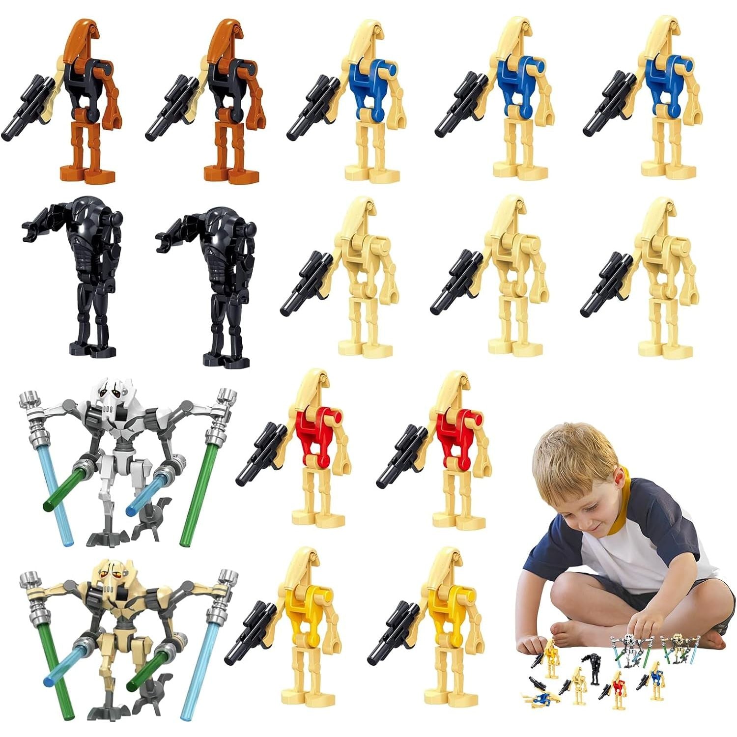 28 stuks - Slagrobots met Wapens - Educatief Speelgoed - Veilig en Duurzaam ABS Plastic - Ideaal voor Verjaardagscadeaus