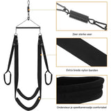 360° Draaibare LoveSwing – Luxe Hangschommel met Fluwelen Voering - Seksschommel  - Love Schommel Stalen Steun & Verstelbare Riemen – Tot 270 kg Draagvermogen – Derde Generatie Indoor Erotische Schommel voor Koppels