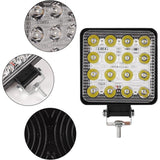 2 stuks – vierkante LED werklamp 4 inch – 48W spotlight – waterdichte mistlamp – 12V 24V werklampen – led rijverlichting – bouwlamp auto – offroad led lamp – led werklicht voor truck boot SUV tractor ATV