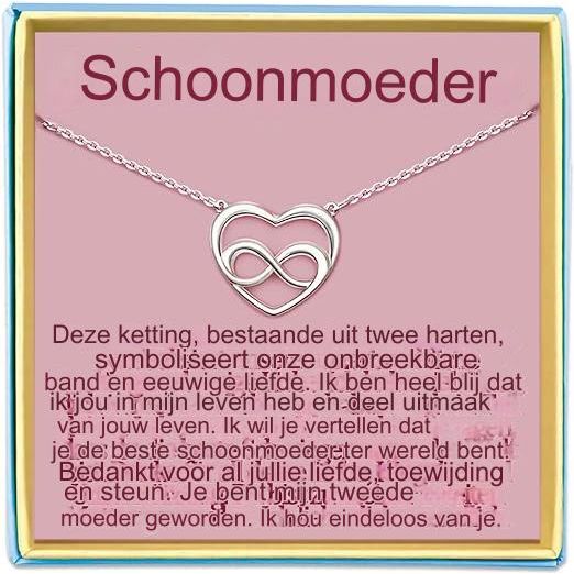 Ketting voor Schoondochter - Geschenken voor Schoondochter - Verjaardagskettingcadeau van Schoonmoeder - Moederdagketting - Moederdagcadeaus - Verjaardagcadeaus - Sieraden Dames Vrouwen