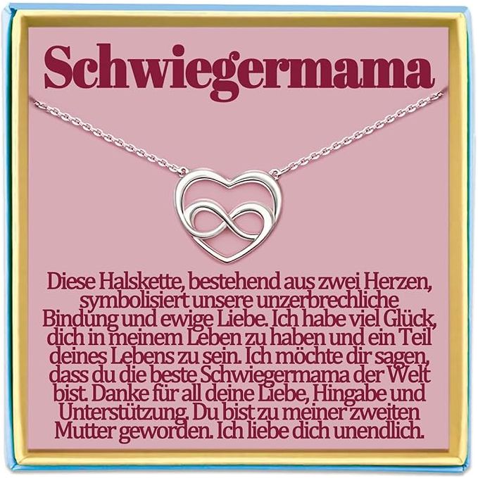 Ketting voor Schoondochter - Geschenken voor Schoondochter - Verjaardagskettingcadeau van Schoonmoeder - Moederdagketting - Moederdagcadeaus - Verjaardagcadeaus - Sieraden Dames Vrouwen