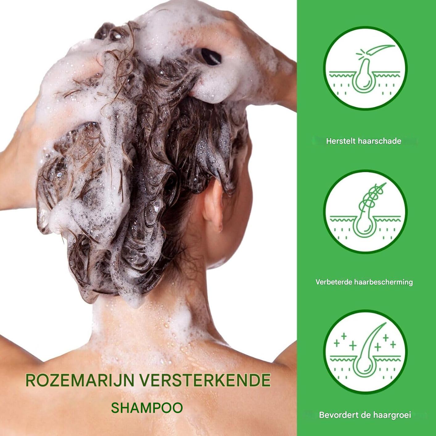 Rozemarijn Shampoo voor Haargroei – 300 ml – Anti-Haaruitval Shampoo – Versterkend en Voedend – Voor Alle Haartypes – Vegan en Natuurlijk