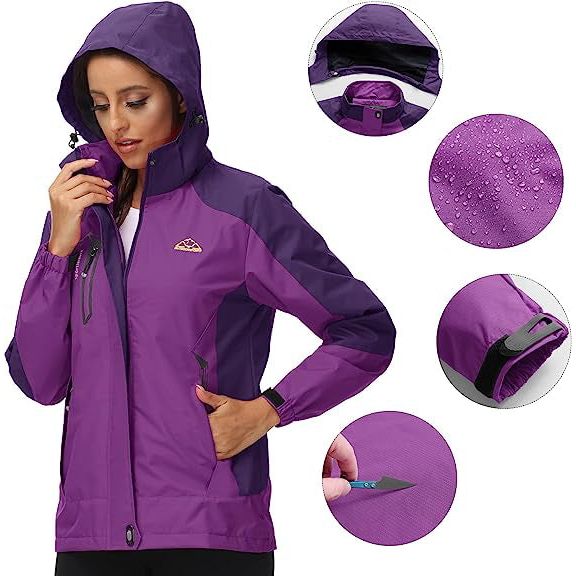 Dames Outdoorjas | Capuchon | Fleece Voering | Waterdicht | Winddicht - Fashablo Mode Dames Outdoorjas | Capuchon | Fleece Voering | Waterdicht | Winddicht - Fashablo Mode