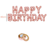 70 Delig - Rose Gouden Verjaardag Decoratie Set - "Happy Birthday" Banner, Confetti & Folie Ballonnen - Perfect voor Meisjes & Vrouwen - Compleet Feestpakket voor Elke Leeftijd