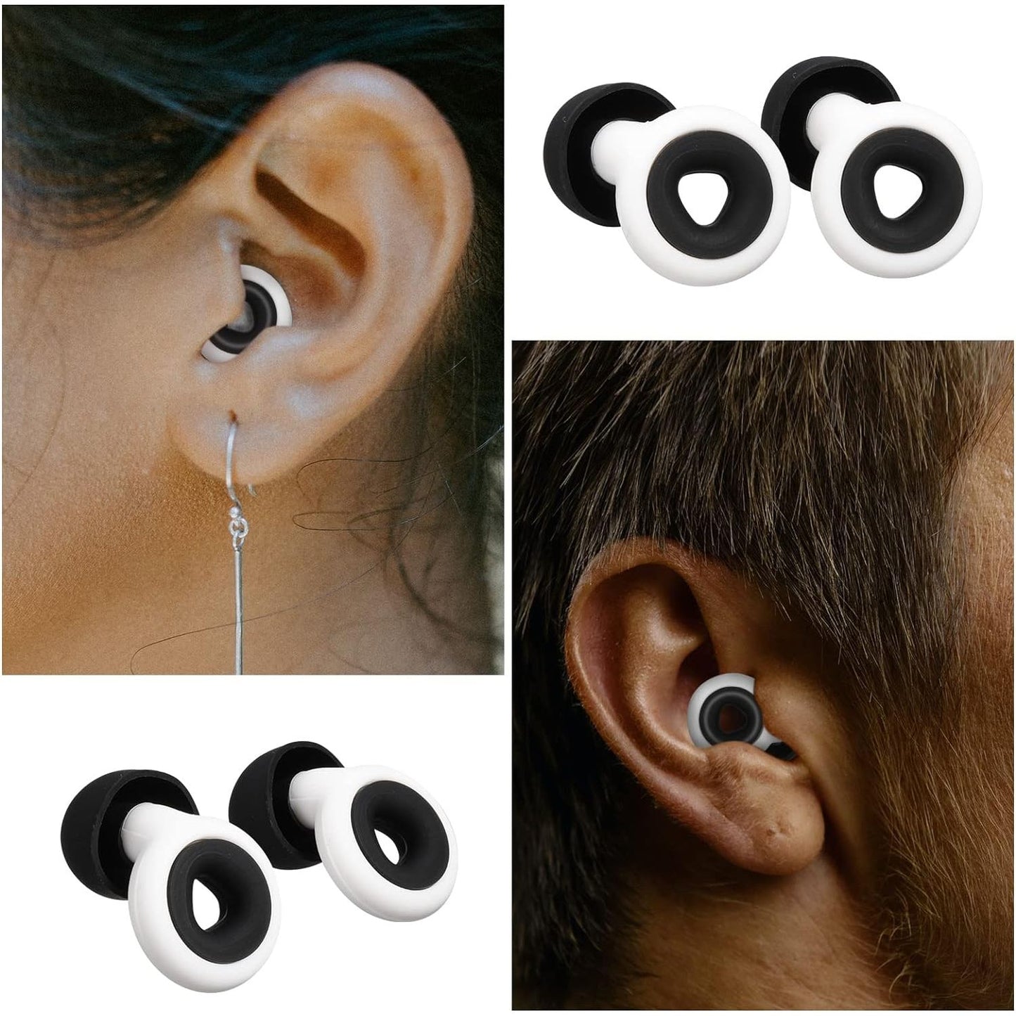 Herbruikbare Silicone Oordopjes Voor Slapen Met Geluidsdemping - Waterproof Oordoppen Voor Slapen, Werk, Zwemmen - Inclusief 6 Oorkappen in S/M/L - Comfortabele Noise Cancelling Oordopjes - Gehoorbescherming